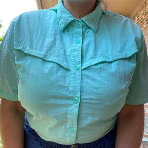 Teal Fishing Shirt